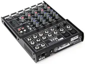 Invotone MX6 микшерный пульт,2 микрофонных входа, XLR и балансный Jack,2 стерео входа. Микшер аналоговый mx6fx