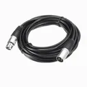 INVOTONE ACM1103/BK - микрофонный кабель, XLR(папа) <-> XLR(мама), длина 3 м (черный)