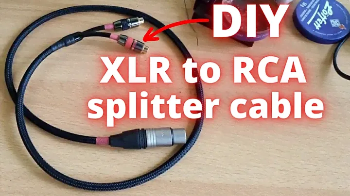 Как сделать кабель-разветвитель XLR на RCA Y | сделай сам xlr