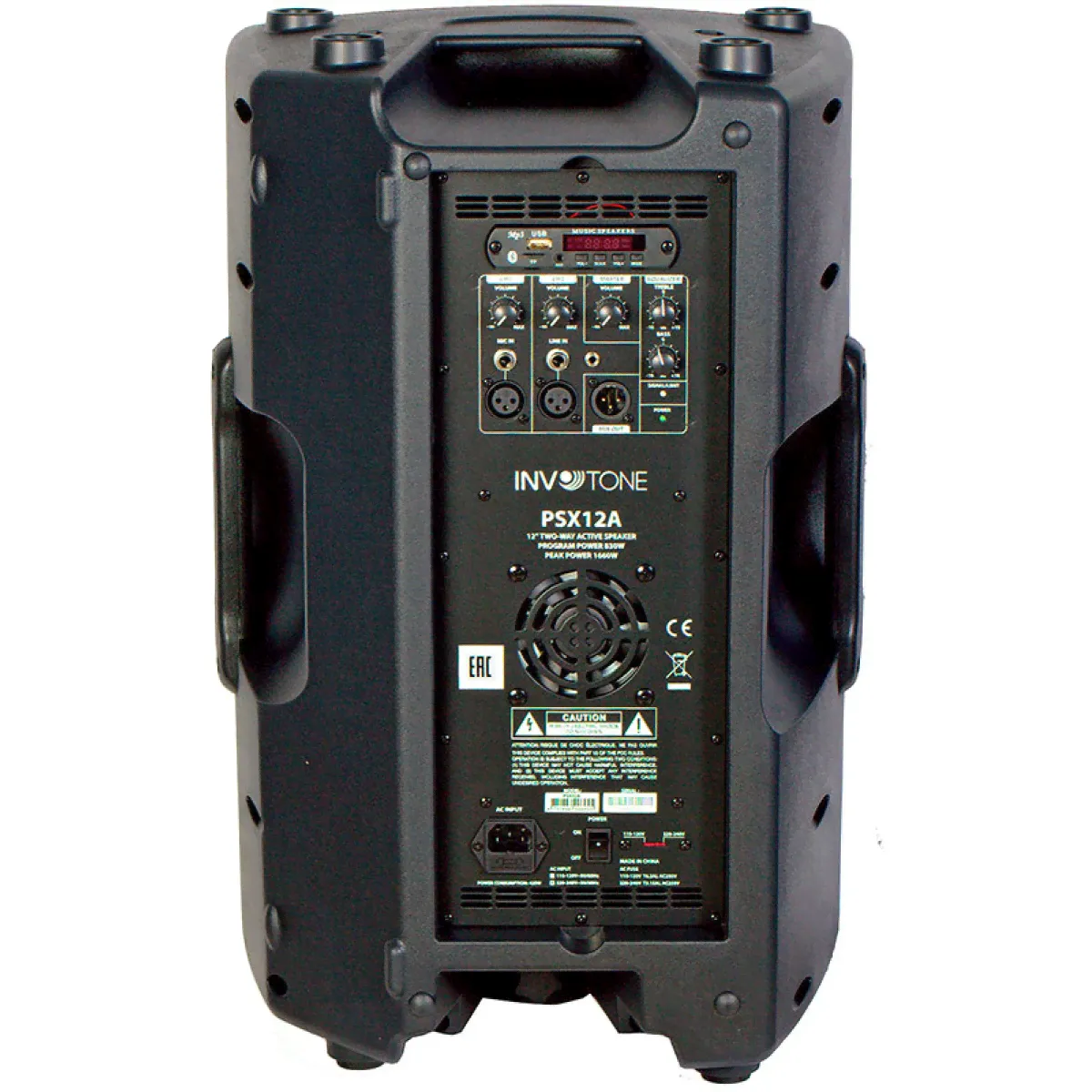 Invotone PSX12A Активная АС, 415 Вт., 15 дюймов, MP3-4