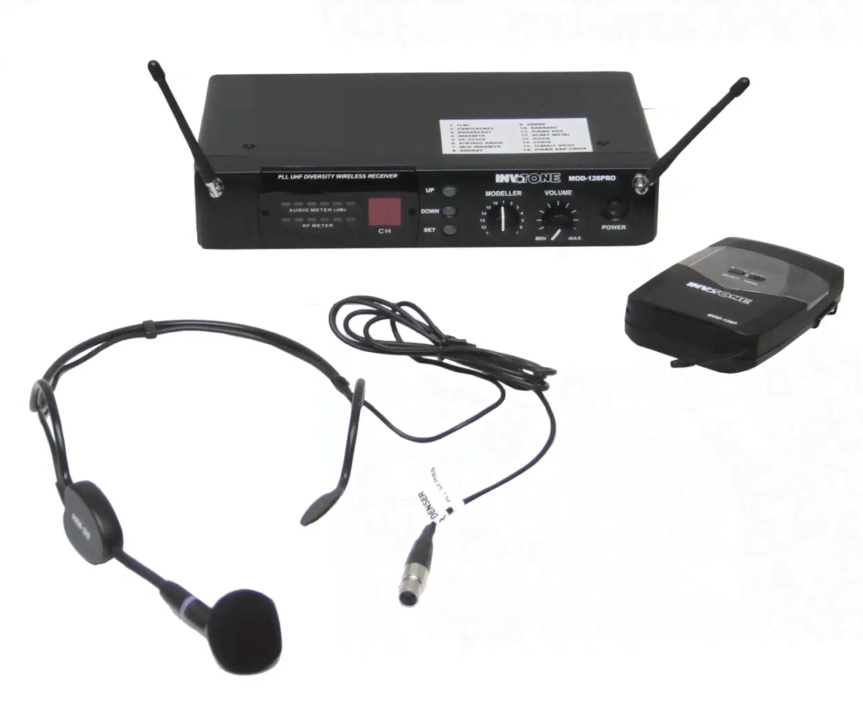 Invotone MOD126HS радиосистема UHF с оголовьем