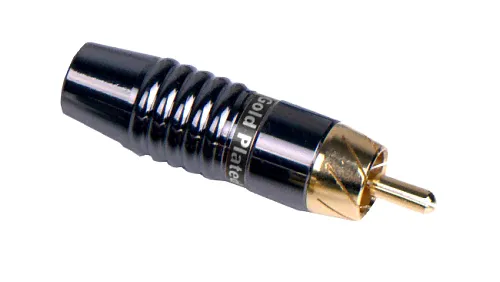 Invotone RCA500M BK Разъем тюльпан на кабель RCA, черный.-1
