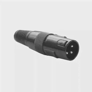 INVOTONE XLR3M300 - разъём XLR 3Р, кабельный, папа, корпус металл/ пластик-0