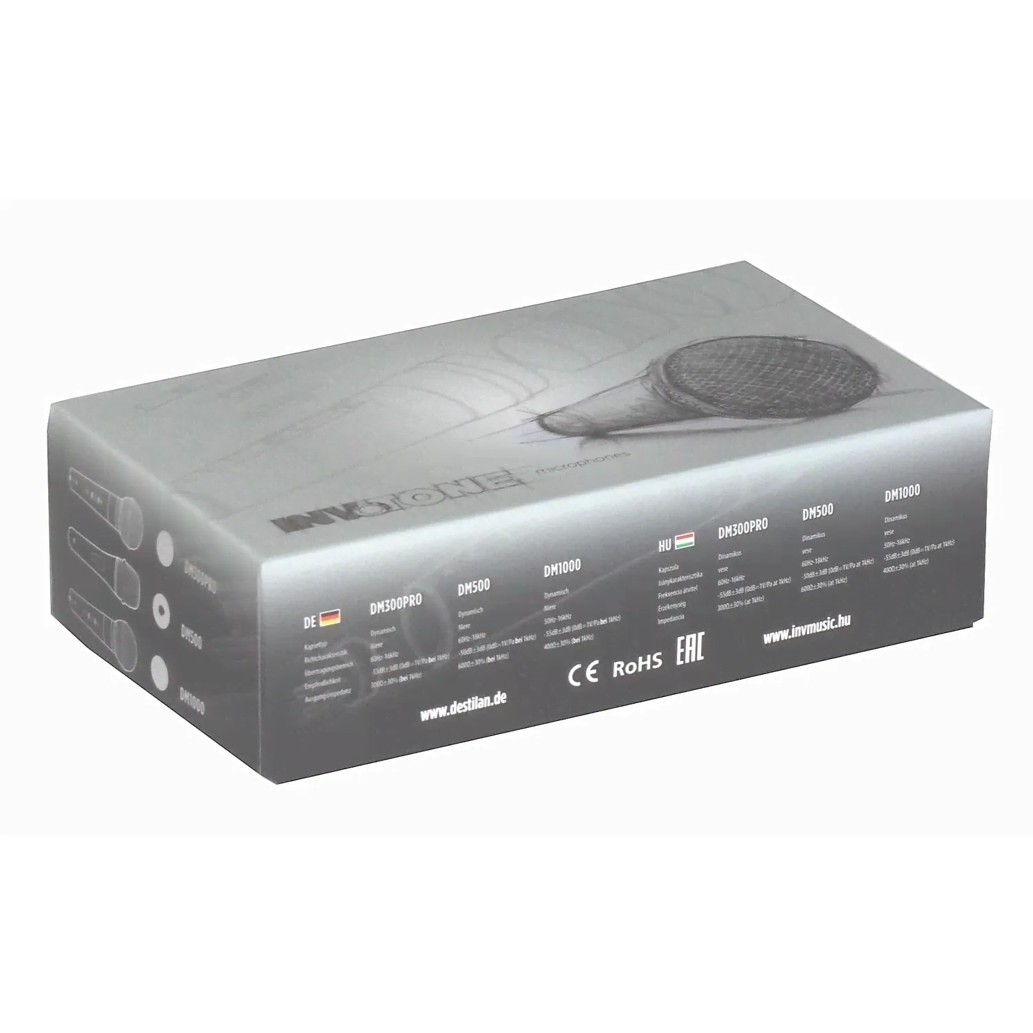 INVOTONE DM500 микрофон динамический кардиоидный 60 - 16000 Гц, -50 дП, 600 Нм, выкл. 6 м кабель.-2