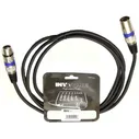 Микрофонный кабель Invotone ACM1103/BK, XLR (штекер) - XLR (гнездо), 3 м