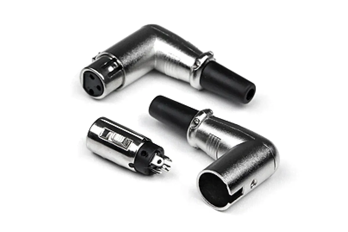 Разъем INVOTONE XLR 3F 200С мама угловой